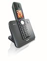 Philips SE7401B/02 Schnurloses DECT-Telefon mit SIM-Kartenleser, polyphonen Klingeltönen, Display- und Tastaturbeleuchtung und Farbdisplay