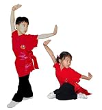Tai Chi Kung Fu Uniform - Soft cotton / Short Sleeves Red