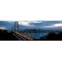(12x36) San Francisco (Bay Bridge & Skyline at Night) Art Poster Print