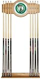 Boston Celtics NBA Billiard Cue Rack with Mirror