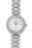 Euro Geneve 14k White Gold Women's Diamond Watch