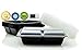 Green Direct 3 Compartment Meal Prep Containers, Microwavable Plastic Containers with Lids/Lunch Containers Pack of 20
