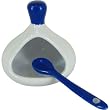 Ceramic colorful Salt server with spoon special salt server for gourmet salt