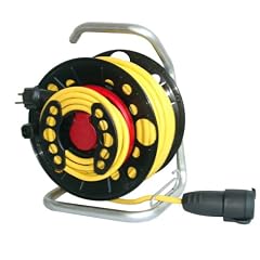 Uni-Elektra 75184 Kunststoff-Kabeltrommel mit Anti-Twist-System