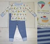 : Pepper Toes P.J.'s Ocean Boats 2pc Long Set