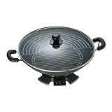 Nostalgia Electrics EW-100BLK 4-Quart Electric Wok, Black