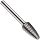 PFERD Tree Carbide Bur, TiB2 Finish, Diamond Cut, Radius End