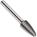 PFERD Tree Carbide Bur, TiB2 Finish, Diamond Cut, Radius End