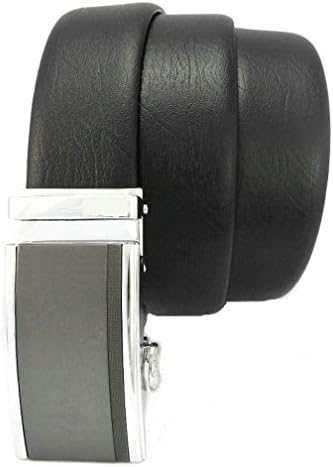 MengQi Men's Leather Ratchet Belt Size 36"-38" Black