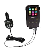 FM Transmitter with integrated Car Charger for the RCA M3904 Lyra Digital Media Player – uses Gomadic TipExchange Technology