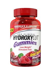 Hydroxycut Pro Clinical Weight Loss Gummies 60 ea