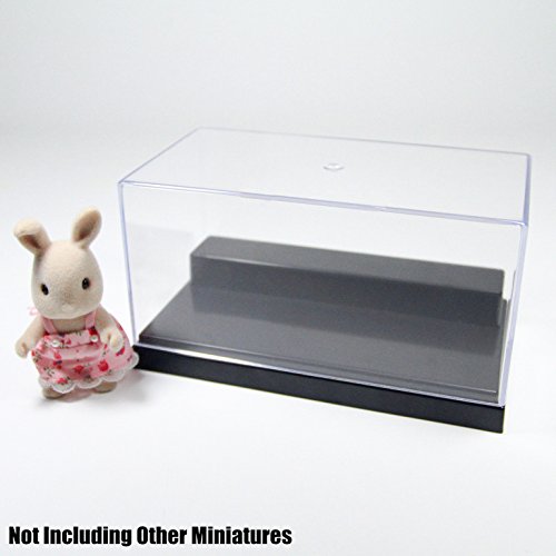 UV Acrylic/Plastic Display Box Case Dustproof Protection 2 Stpes 5.9"L Small