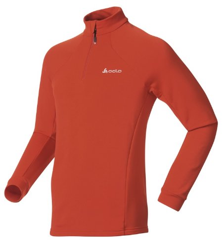Odlo Herren Rollie Stand-up collar 1/2 zip SUN PEAKS, fiery red, XL Preisvergleich