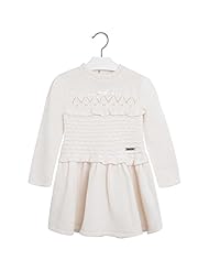 Girls   Polyamide/Polyester/Velvet/Knit Long Sleeves Dropped   Waistline Sweater  Dress With a Bow(s) and a Ribbon  and Ruffles