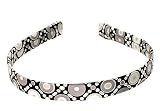 L. Erickson USA 1/2 Ultra Comfort Headband 100% Silk Charmeuse - Silver Bullet