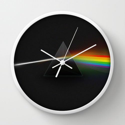 Fashion Style Clocks Art Design Wall Decor Clock aa36 pink floyd dark side of the moon music art 30 White Frames Wall Clock Modern Design Watch Wall 10" Diameter Unique Wall Clocks