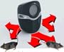 Ultrasonic Rodent Repeller Commercial Triple Speaker Model Repels Rodents, Rats & Mice.