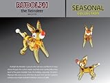 Rudolf the Reindeer Looking Glass Torch SculptureIMAGE
