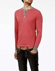 Basics Casual Stripes Red Cotton Viscose Muscle T.Shirts
