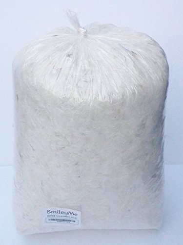 Goose Down Craft Pillow Feathers - 1/2 lb 10/90 White Mix - SmileyMe Brand !