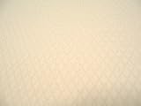 100% Cotton Pique Shower Curtain - Standard Size - Creamy Yellow Diamond Pattern