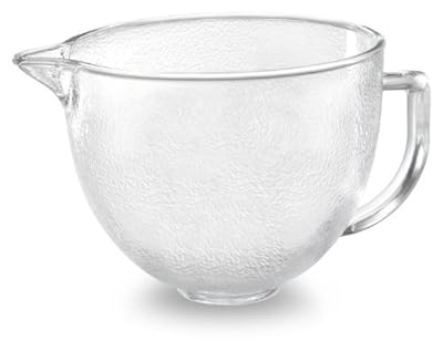 Kitchenaid Hammered Glass Bowl K5gbh for 5-qt Stand Mixer Side Measurement W/lid Gift for Your Family