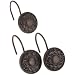 Carnation Home Fashions Regency Ceramic Resin Shower Curtain Hook, Oil Rubbed Bronze