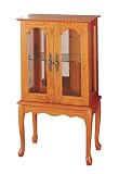 Powell Nostalgic Oak Curio Cabinet