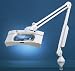 Luxo 17845LG WAVE+Plus Light Gray Magnifier with 45-inch Arm, Edge Mount, 3.5-Diopter Lens (lamps included)