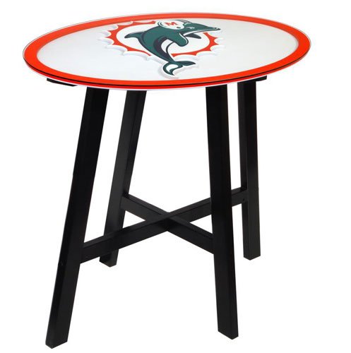 Fan Creations Miami Dolphins Logo Pub Table