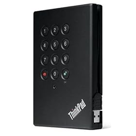 Lenovo ThinkPad USB Portable Secure Hard Drive - Hard drive - 160 GB - external - Hi-Speed... by Lenovo