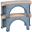 2-pc Viaduct Wooden Train Track Support Set Fits Thomas Train