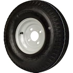 4-Hole High Speed Standard Rim Design Trailer Tire Assembly - 18.5in. x 5.70 x 8