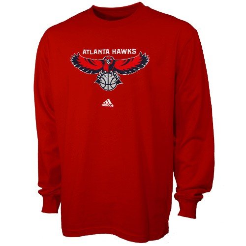 Atlanta Hawks adidas New Primary Logo Long Sleeve T-Shirt