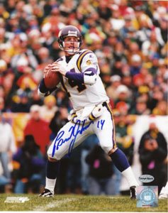 Brad Johnson Signed Vikings 8x10 Photo