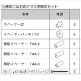 LIXIL TOEX　グリップライン　歩行補助手すり　通気工法対応用部品セット（通気層5ｍｍ用）　【リクシル】 　マイルドブラック