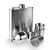 7oz Hip Flask (4xCups & Funnel) Set in Gift Box