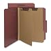 Smead 100% Recycled Classification Folder, Letter, 2/5 Right Of Center, 2 Dividers, Red, 5 Per Pack (14054)