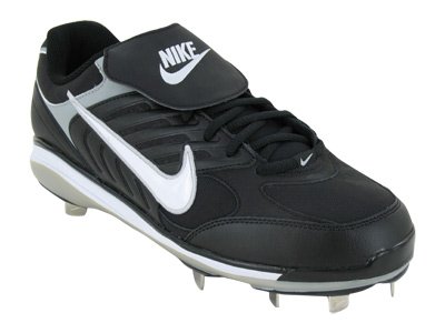 Nike Men's NIKE AIR SLIDER CT MEN'S BASEBALL CLEATS 14 (BLACK/WHITE)