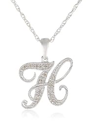 Sterling Silver Diamond Pendant Necklace (0.02 cttw, I-J Color, I2-I3 Clarity), 18"