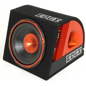Edge Audio EDB12A New Version 12" inch Active Amplified Subwoofer Sub Bass Box Enclosure Includes Wiring Kit