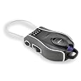 Kryptonite 998600 Black 2.6mm R4 Retractor Combination Lock Cable with LED light