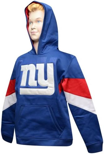 New York Giants NFL Edge Performance Pullover Youth Hoody