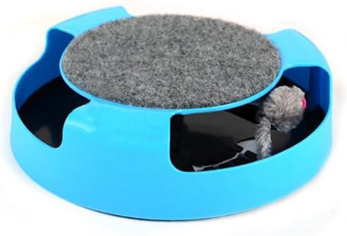 Circle Funny Bell Ball Trainning Turntable Cat Toy With Mouse