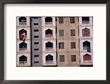High-Rise Housing Facade, Mary, Mary, Turkmenistan Framed Photographic Poster Print by Jane Sweeney, 21x17