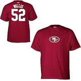 Reebok San Francisco 49ers Patrick Willis Name & Number T-Shirt Extra Large
