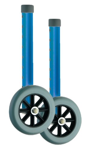 Nova Ortho-med 410bl Wheels for 4080b/4080bw5, Blue, 5 Inch