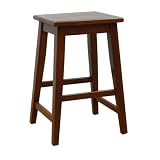 24 Inch RTA Pub Stool- Walnut