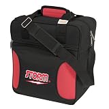 Bowlingtasche 1 Ball Schwarz-Rot