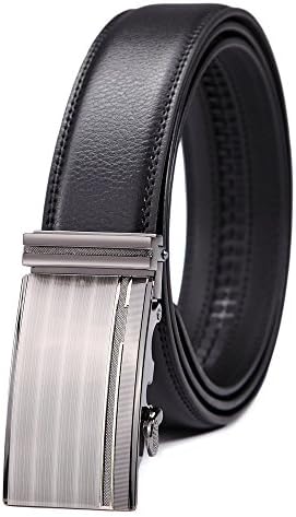 Men's Genuine Leather Belt Auto Buckle 35mm Micro-adjustable Belts A368